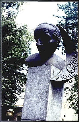 Monument to the poet Paul Celan, 1992